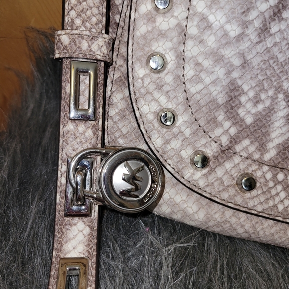 Michael Kors Embossed Python Crossbody - Picture 2 of 16